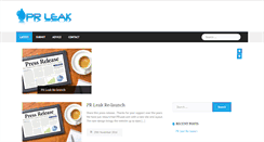 Desktop Screenshot of prleak.com